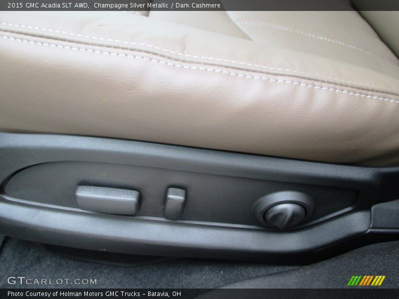 Champagne Silver Metallic / Dark Cashmere 2015 GMC Acadia SLT AWD