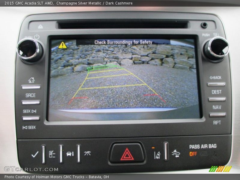 Champagne Silver Metallic / Dark Cashmere 2015 GMC Acadia SLT AWD