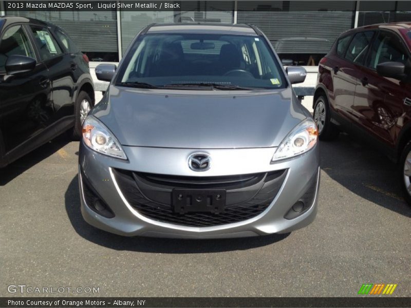 Liquid Silver Metallic / Black 2013 Mazda MAZDA5 Sport
