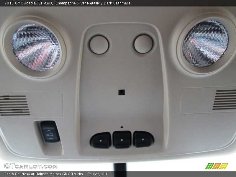 Champagne Silver Metallic / Dark Cashmere 2015 GMC Acadia SLT AWD
