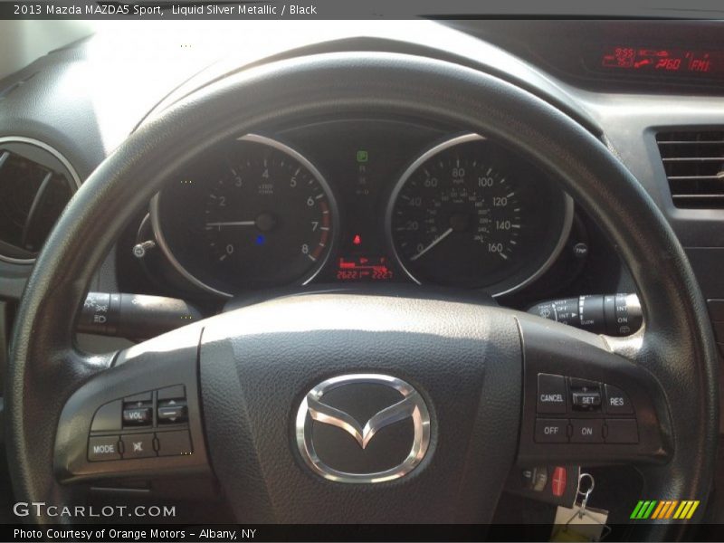 Liquid Silver Metallic / Black 2013 Mazda MAZDA5 Sport