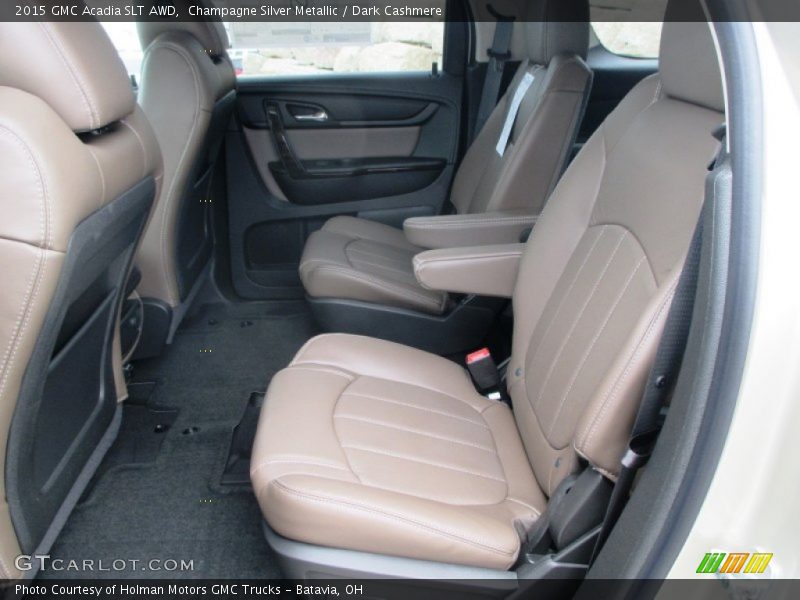 Champagne Silver Metallic / Dark Cashmere 2015 GMC Acadia SLT AWD