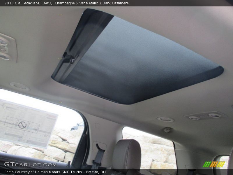 Champagne Silver Metallic / Dark Cashmere 2015 GMC Acadia SLT AWD