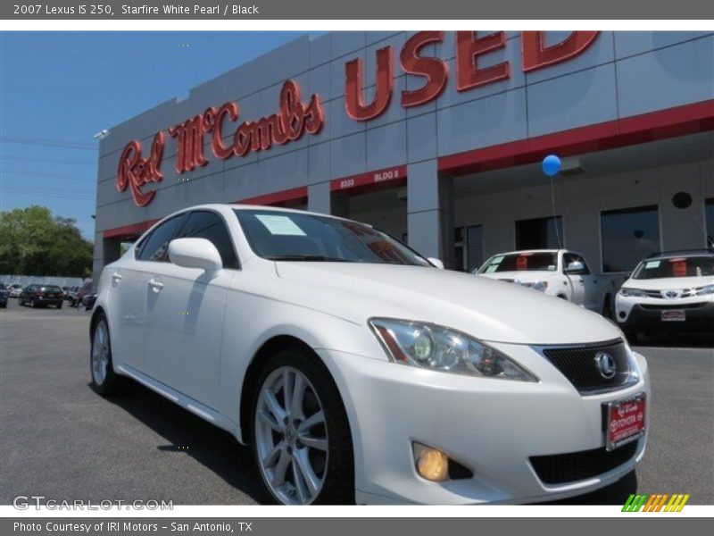 Starfire White Pearl / Black 2007 Lexus IS 250