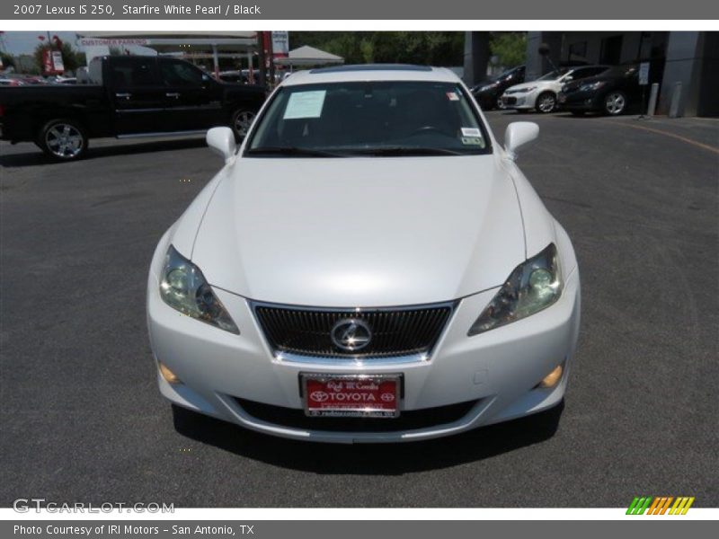 Starfire White Pearl / Black 2007 Lexus IS 250