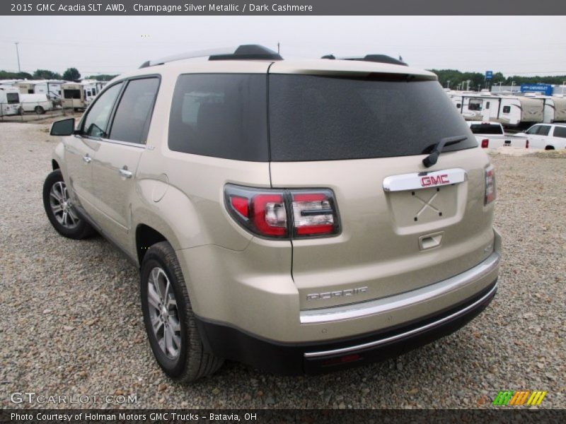 Champagne Silver Metallic / Dark Cashmere 2015 GMC Acadia SLT AWD