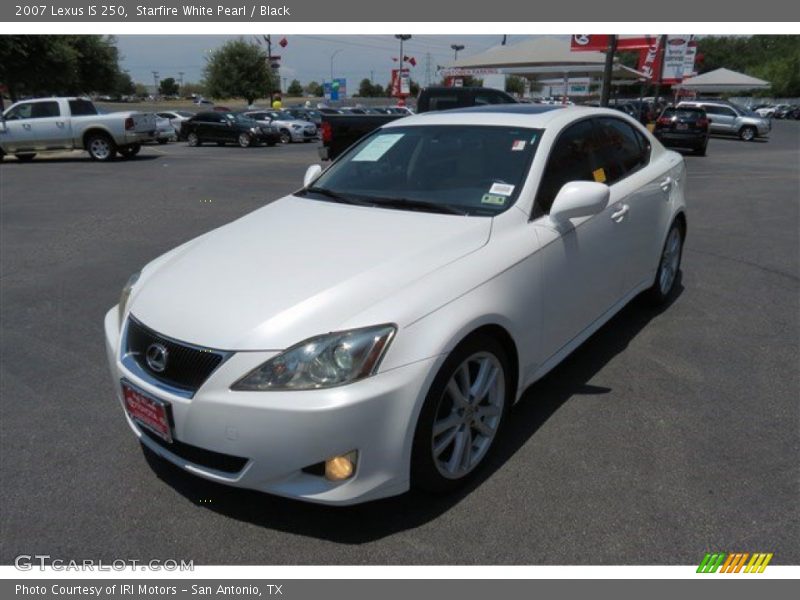 Starfire White Pearl / Black 2007 Lexus IS 250