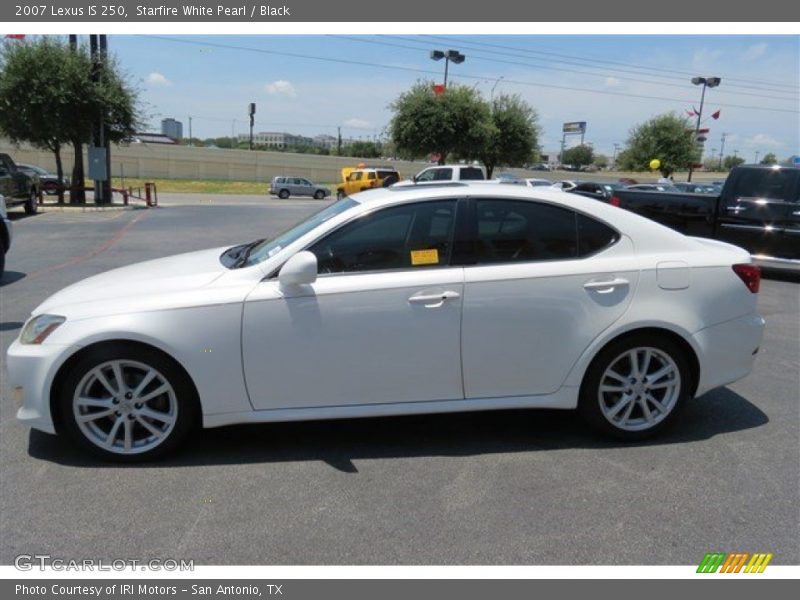 Starfire White Pearl / Black 2007 Lexus IS 250