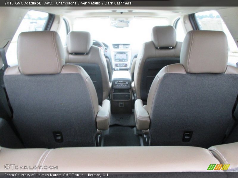 Champagne Silver Metallic / Dark Cashmere 2015 GMC Acadia SLT AWD