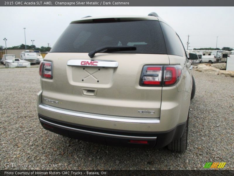 Champagne Silver Metallic / Dark Cashmere 2015 GMC Acadia SLT AWD