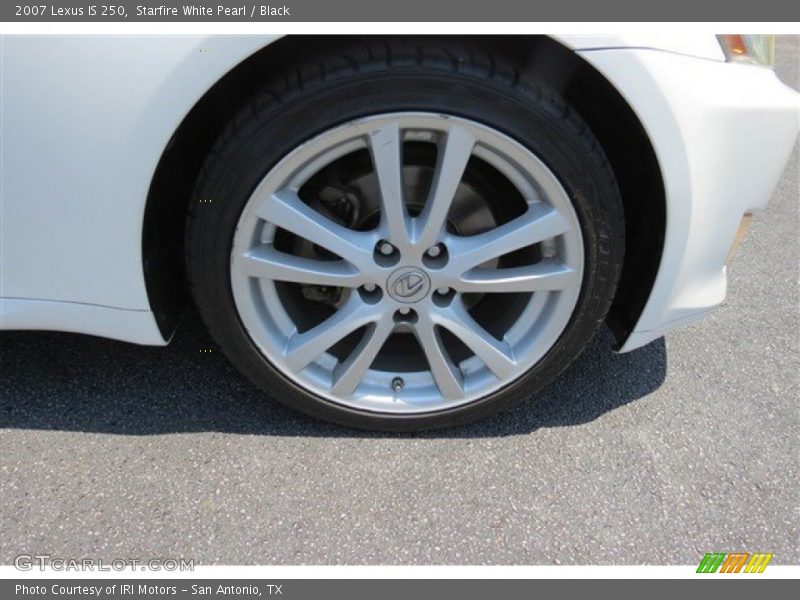 Starfire White Pearl / Black 2007 Lexus IS 250