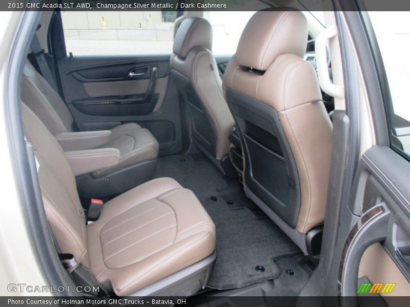 Champagne Silver Metallic / Dark Cashmere 2015 GMC Acadia SLT AWD