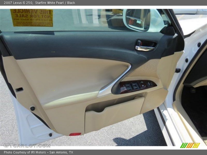 Starfire White Pearl / Black 2007 Lexus IS 250