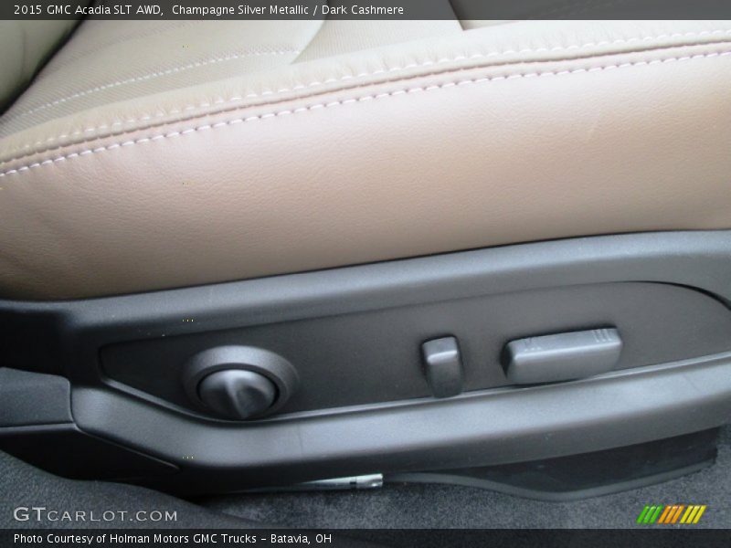 Champagne Silver Metallic / Dark Cashmere 2015 GMC Acadia SLT AWD