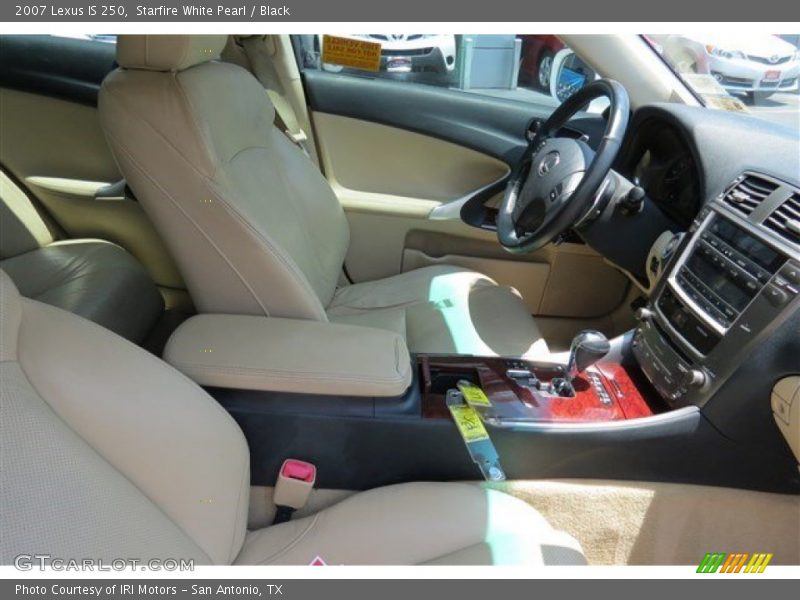 Starfire White Pearl / Black 2007 Lexus IS 250