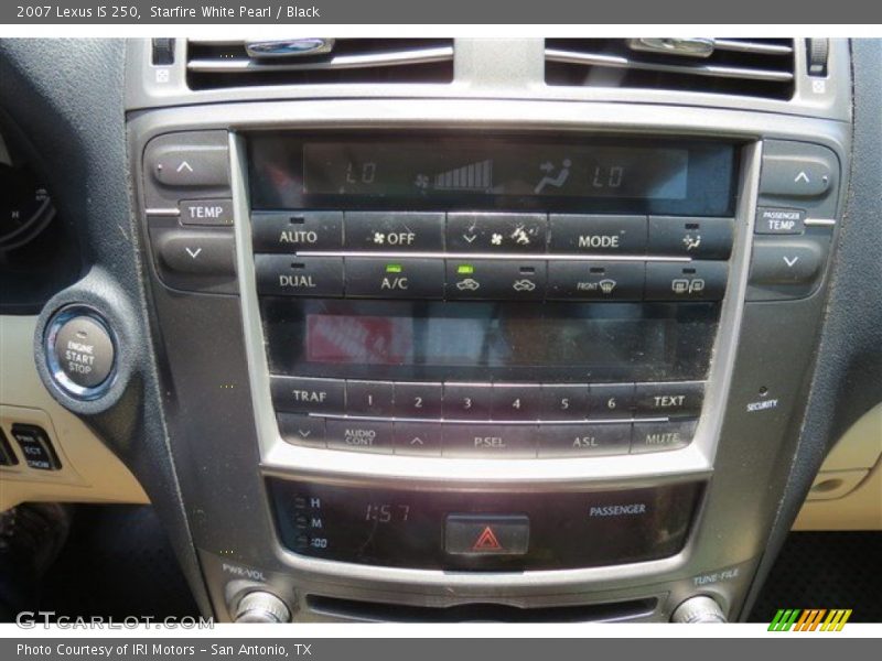 Starfire White Pearl / Black 2007 Lexus IS 250