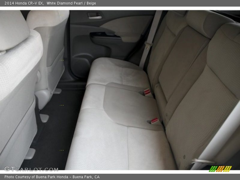 White Diamond Pearl / Beige 2014 Honda CR-V EX