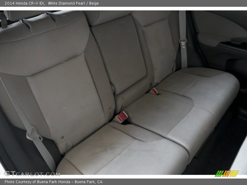 White Diamond Pearl / Beige 2014 Honda CR-V EX