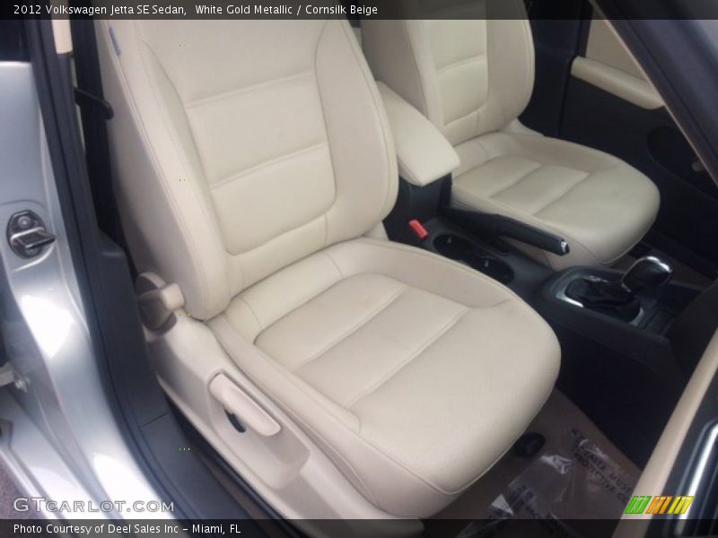 White Gold Metallic / Cornsilk Beige 2012 Volkswagen Jetta SE Sedan