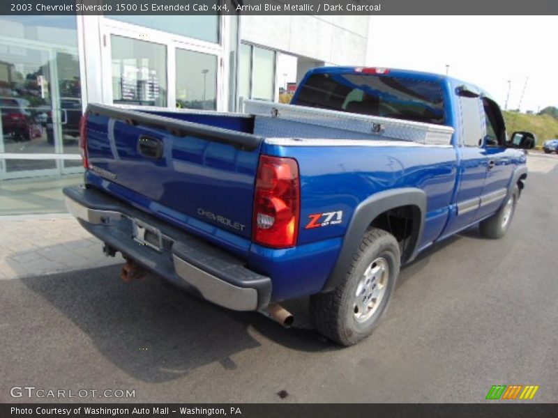 Arrival Blue Metallic / Dark Charcoal 2003 Chevrolet Silverado 1500 LS Extended Cab 4x4