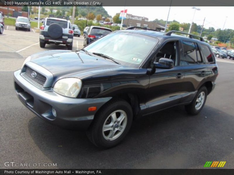 Black Obsidian / Gray 2003 Hyundai Santa Fe GLS 4WD