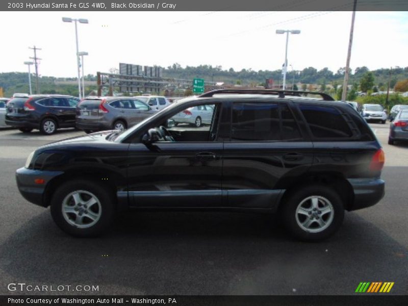 Black Obsidian / Gray 2003 Hyundai Santa Fe GLS 4WD