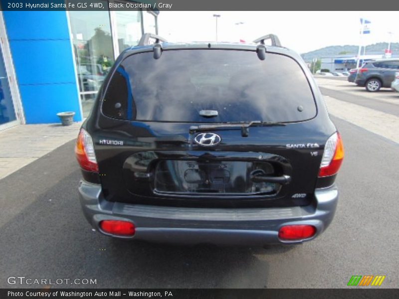 Black Obsidian / Gray 2003 Hyundai Santa Fe GLS 4WD