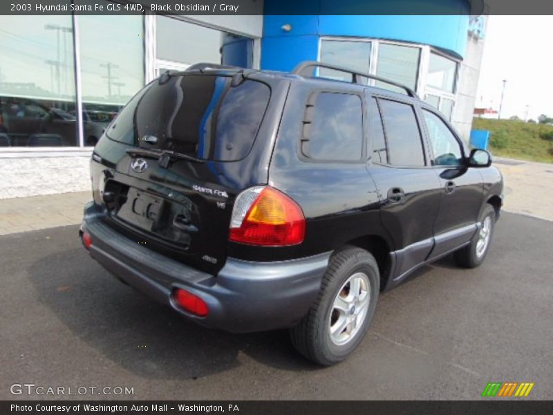Black Obsidian / Gray 2003 Hyundai Santa Fe GLS 4WD