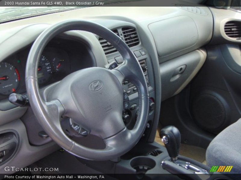 Black Obsidian / Gray 2003 Hyundai Santa Fe GLS 4WD