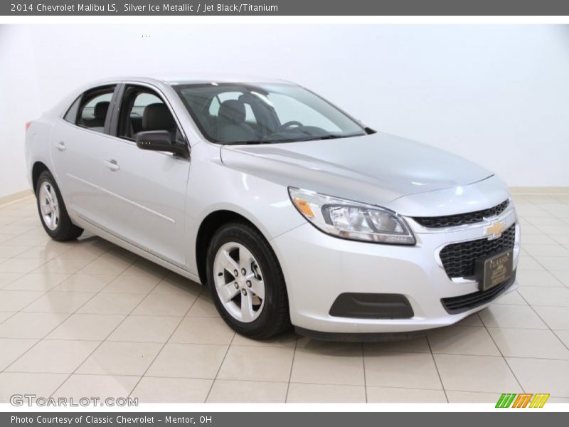 Silver Ice Metallic / Jet Black/Titanium 2014 Chevrolet Malibu LS