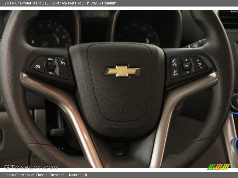 Silver Ice Metallic / Jet Black/Titanium 2014 Chevrolet Malibu LS