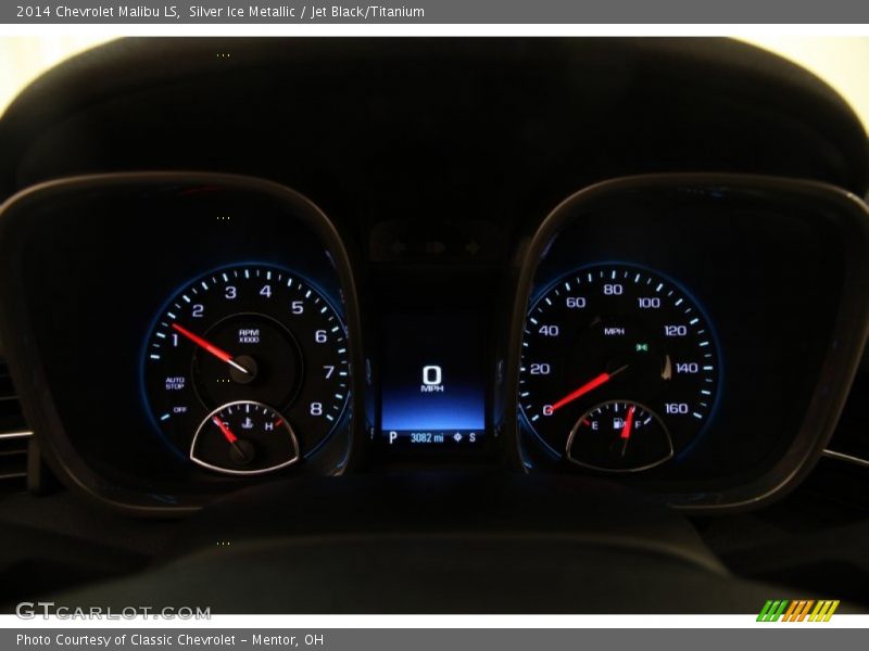 Silver Ice Metallic / Jet Black/Titanium 2014 Chevrolet Malibu LS