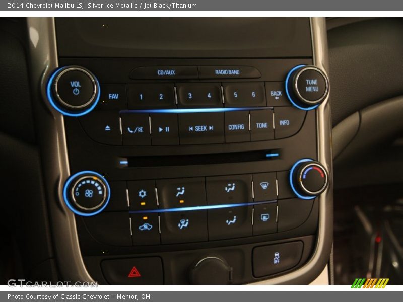 Silver Ice Metallic / Jet Black/Titanium 2014 Chevrolet Malibu LS