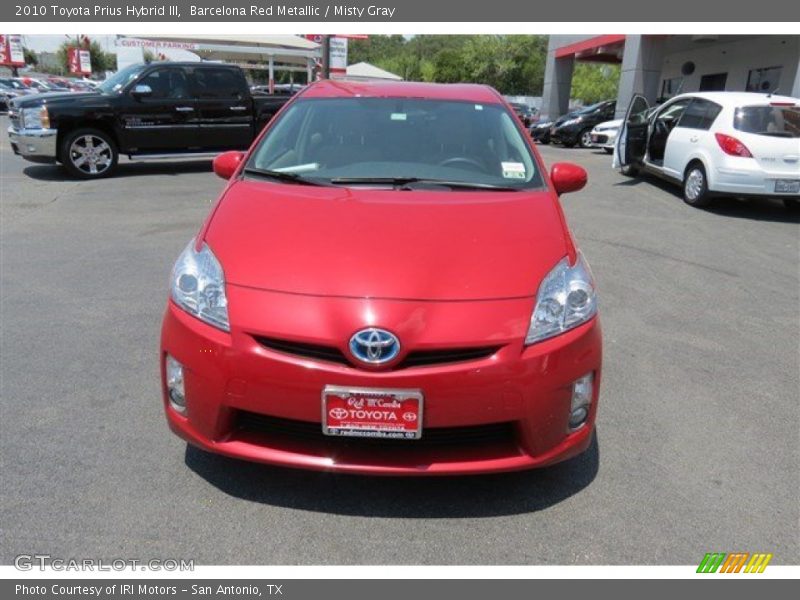 Barcelona Red Metallic / Misty Gray 2010 Toyota Prius Hybrid III