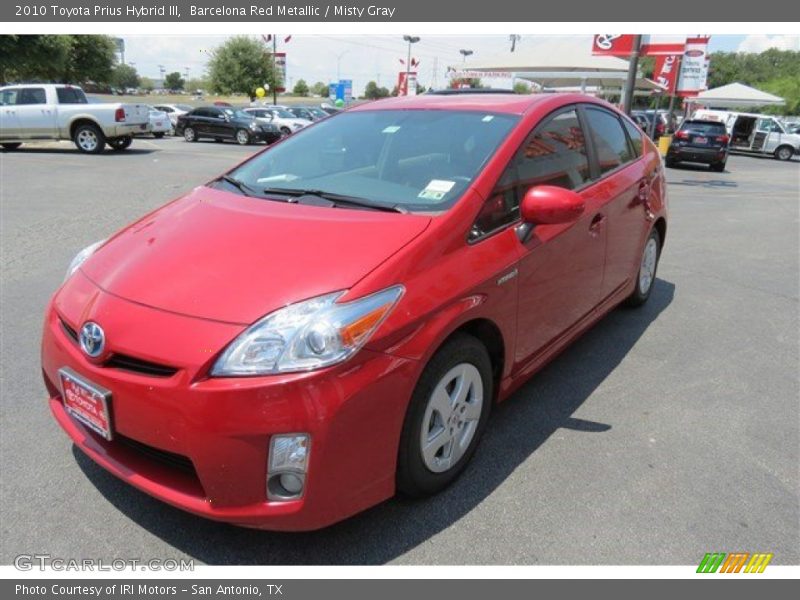 Barcelona Red Metallic / Misty Gray 2010 Toyota Prius Hybrid III