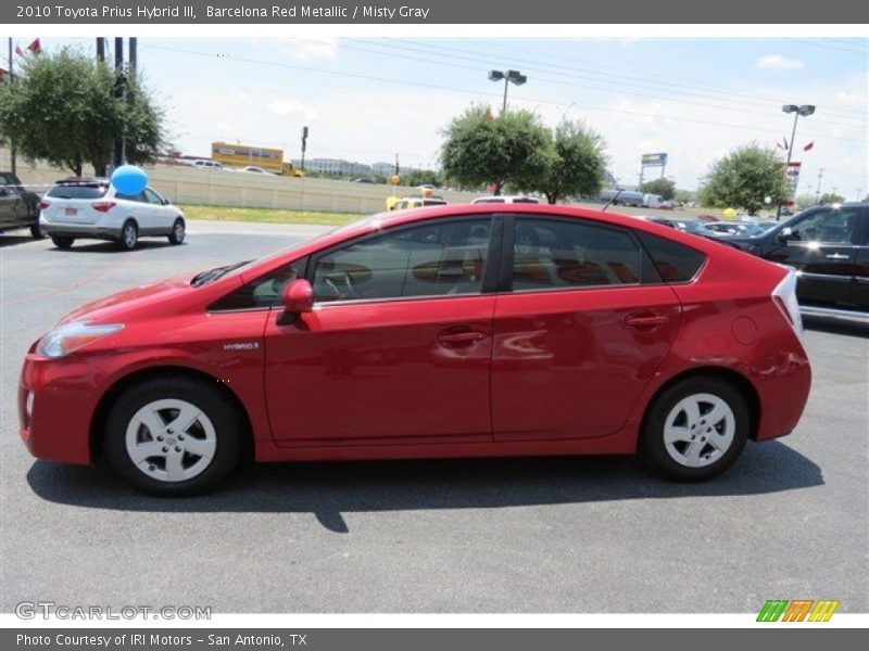 Barcelona Red Metallic / Misty Gray 2010 Toyota Prius Hybrid III
