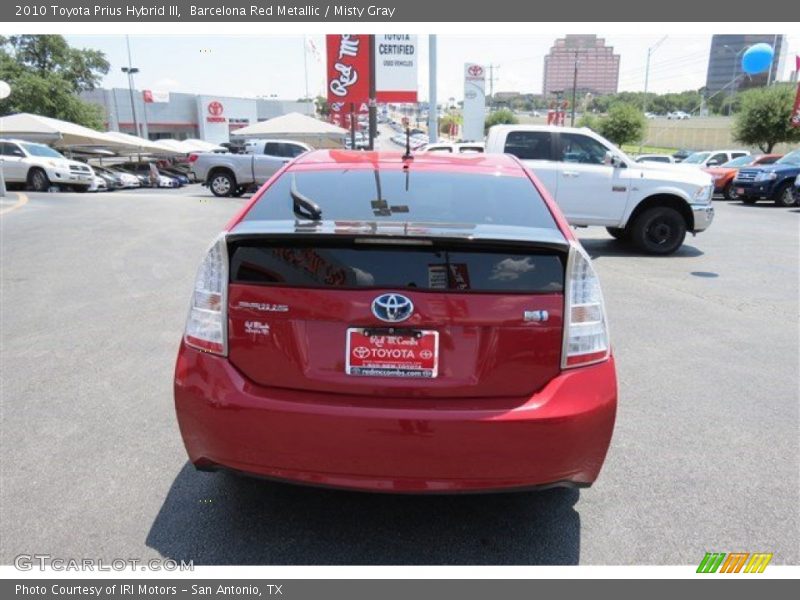 Barcelona Red Metallic / Misty Gray 2010 Toyota Prius Hybrid III