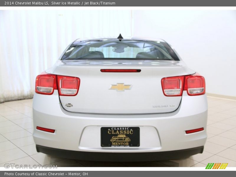 Silver Ice Metallic / Jet Black/Titanium 2014 Chevrolet Malibu LS