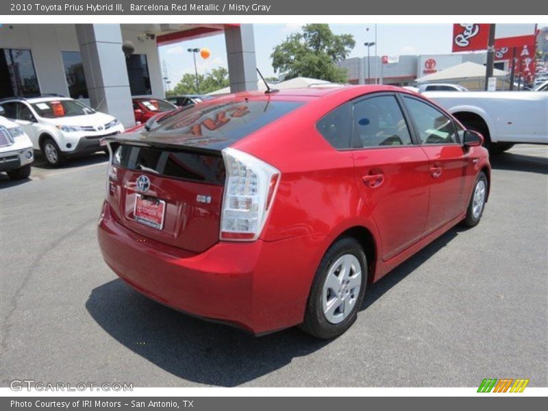 Barcelona Red Metallic / Misty Gray 2010 Toyota Prius Hybrid III