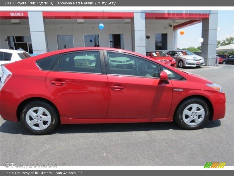 Barcelona Red Metallic / Misty Gray 2010 Toyota Prius Hybrid III