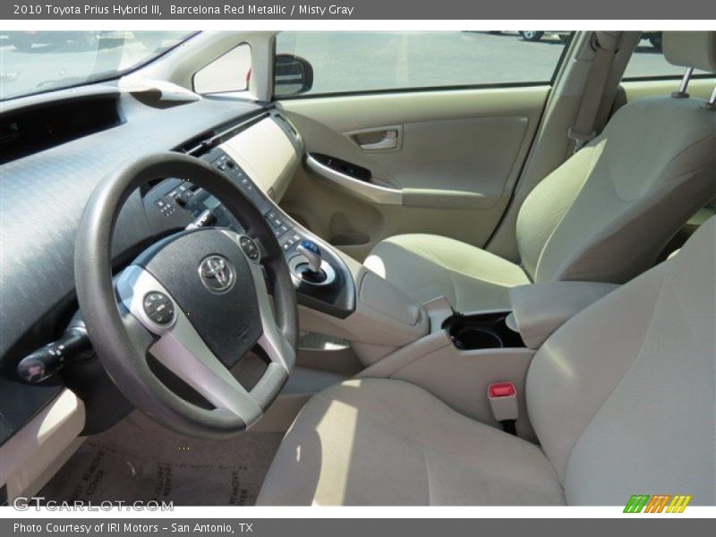 Barcelona Red Metallic / Misty Gray 2010 Toyota Prius Hybrid III