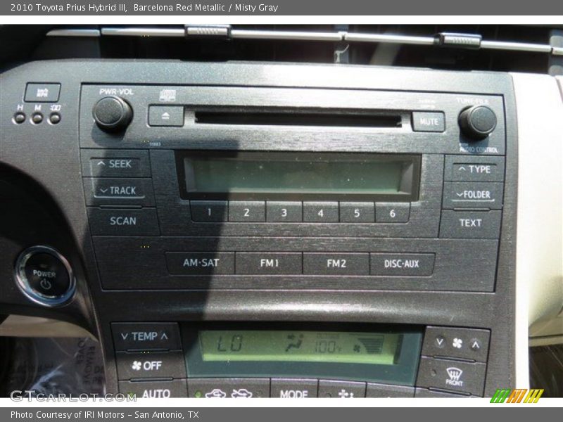 Barcelona Red Metallic / Misty Gray 2010 Toyota Prius Hybrid III