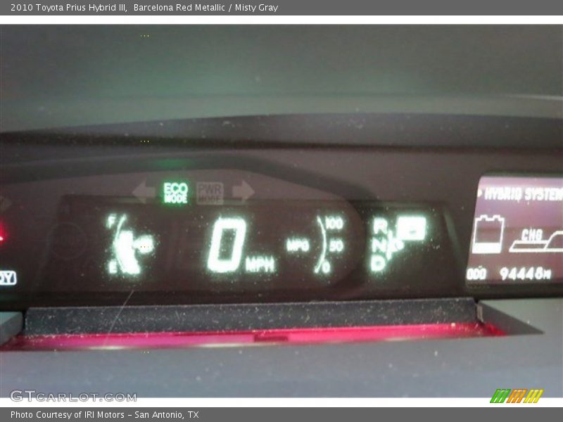 Barcelona Red Metallic / Misty Gray 2010 Toyota Prius Hybrid III