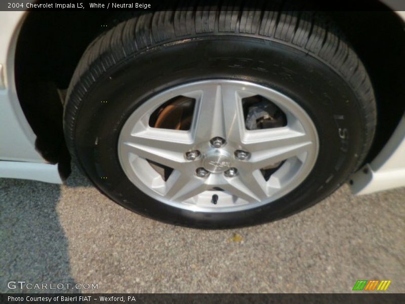 White / Neutral Beige 2004 Chevrolet Impala LS