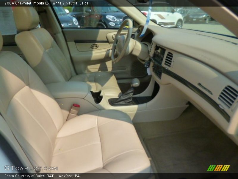 White / Neutral Beige 2004 Chevrolet Impala LS