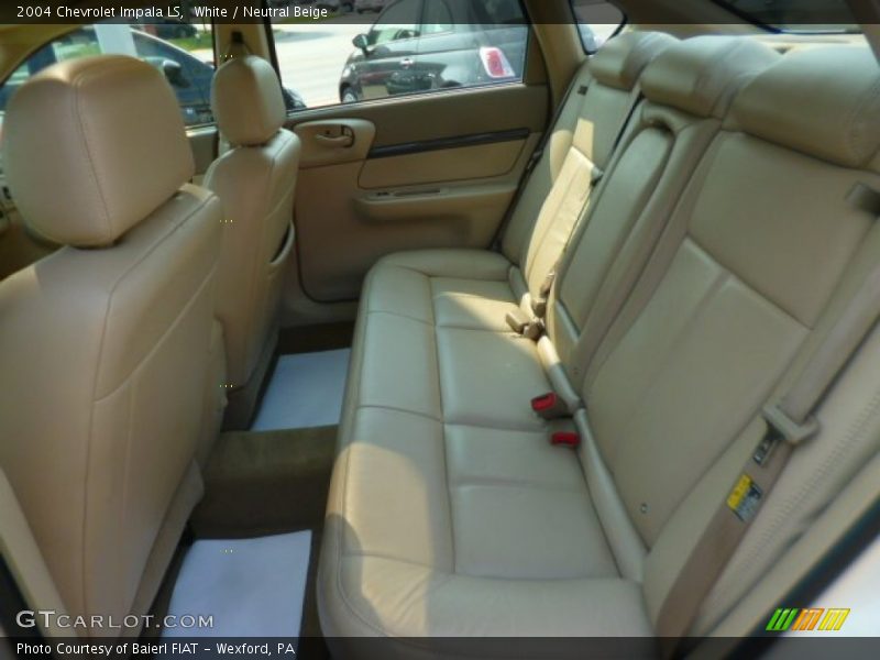 White / Neutral Beige 2004 Chevrolet Impala LS