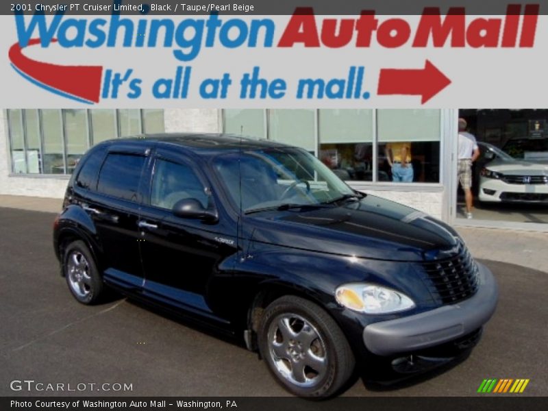 Black / Taupe/Pearl Beige 2001 Chrysler PT Cruiser Limited