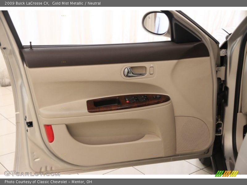 Gold Mist Metallic / Neutral 2009 Buick LaCrosse CX