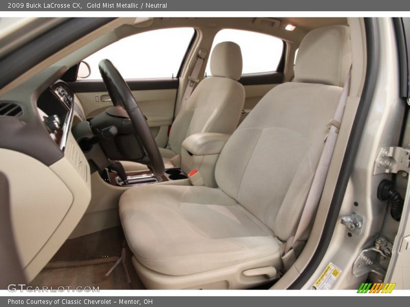 Gold Mist Metallic / Neutral 2009 Buick LaCrosse CX