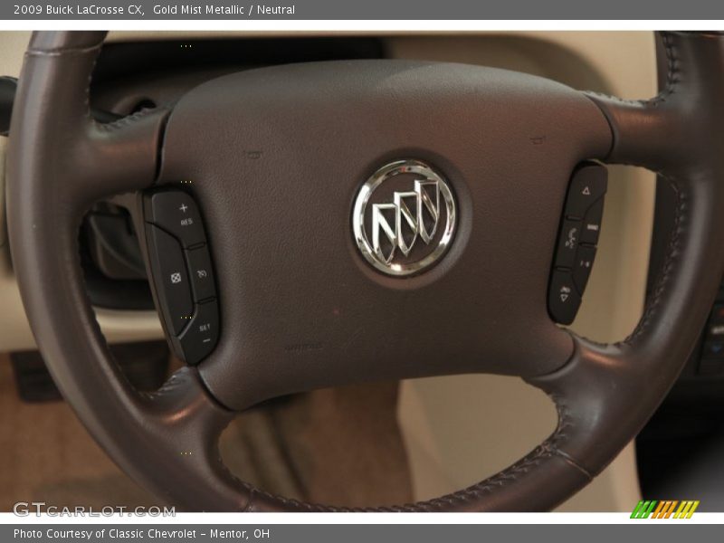 Gold Mist Metallic / Neutral 2009 Buick LaCrosse CX